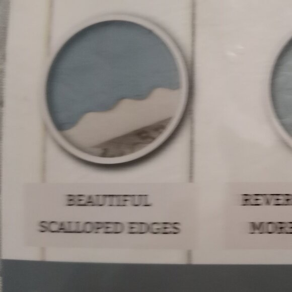 Sofa Protecter Dual Sided Scalloped Edged New In Bag - Picture 8 of 12